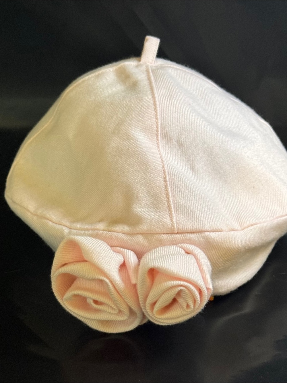NWT Janie and Jack Baby Girl Pale Pink Rosette Baby Hat